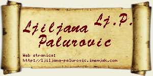 Ljiljana Palurović vizit kartica